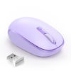 Picture of TECKNET Wireless Mouse, 2.4G Quiet Computer Mouse with USB Receiver, 4 Buttons Portable Cordless Mice for Chromebook, Laptop, PC, Mac, 800/1200/1600 DPI - Purple