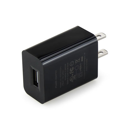 Picture of Power Adapter Compatible with Ring Stick Up Cam Battery 3rd Gen, Wyze Cam V3, Blink Mini - Charger Block (Black)