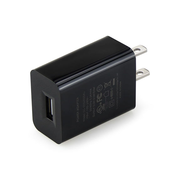 Picture of Power Adapter Compatible with Ring Stick Up Cam Battery 3rd Gen, Wyze Cam V3, Blink Mini - Charger Block (Black)