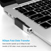 Picture of SZMXUCK 90 Degree USB 3.0 Adapter, 4 Pack Left and Right Angle and Vertical Up and Down Angle USB A Male to Female Converters Extend Laptops, USB Disk, Power Bank, Chargers and Other USB A Devices