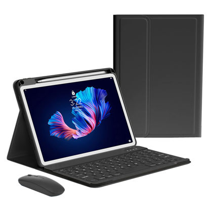 Picture of kaitesi Keyboard Case Mouse for iPad Pro 13 inch M4 Case with Keyboard and Mouse, Magnetically Detachable Color Keyboard Case for iPad Pro 13" M4,Black