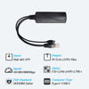 Picture of REVODATA Type C Port PoE Splitter Gigabit 5V/2.4A, PoE to USB-C 5V/2.4A Output, 1000Mbps Gigabit Ethernet Comply IEEE802.3af/at, Plug and Play