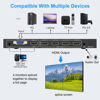 Picture of 2x2 HDMI Video Wall Controller,4K@30HZ TV Wall Controller HDMI & VGA Inputs HDMI Outputs, 180 Degree Rotation 8 Display Modes 1x1 1x2 1x3 1x4 2x2 2x1 3x1 4x1, with Remote Control for 4 TV Splicing