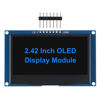 Picture of DWEII 2.4" 2.42 inch 128x64 OLED LCD Display Module SSD1309 7 Pin SPI/IIC I2C Serial Interface for Arduino UNO R3 DIY Electronic - Blue Light