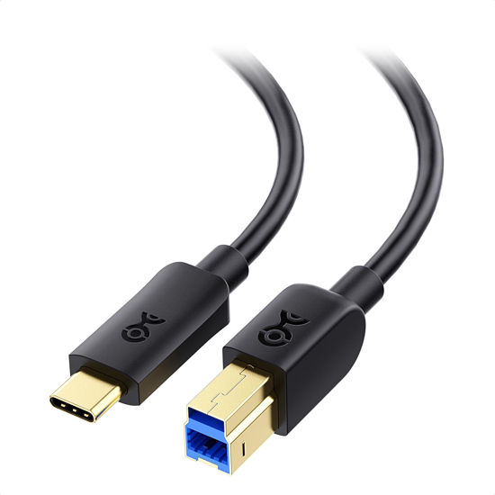 Picture of Cable Matters Type-C USB 3.1 Type B Cable (USB-C / USB C USB B 3.0 / Type-C USB 3.1 to USB B ) in Black 3.3 Feet