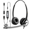 Picture of Wantek USB Headset with Mic for PC, On-Ear Computer Laptop Headphones with Noise Cancelling Microphone in-line Control for Home Office Online Class Skype Zoom