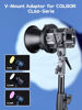 Picture of COLBOR VM2 V-Mount Adaptor and D-Tap to Type-C Cable, V-Mount Battery Plate with Cable Compatible only with COLBOR CL60/CL100X-Series COB Video Lights