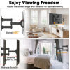 Picture of Swivel TV Wall Mount Full Motion TV Bracket with Articulating Arm for Most 14-60 Inch LED, LCD Flat Curved Smart TVs Monitor Tilt Extension Rotation Corner TV Mounts Max VESA 400x400mm Up to 55 lbs