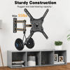Picture of Swivel TV Wall Mount Full Motion TV Bracket with Articulating Arm for Most 14-60 Inch LED, LCD Flat Curved Smart TVs Monitor Tilt Extension Rotation Corner TV Mounts Max VESA 400x400mm Up to 55 lbs