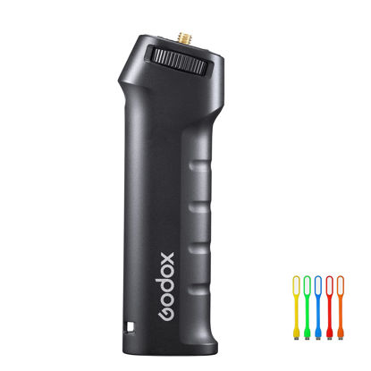 Picture of Godox FG-100 Flash Handheld Grip, 1/4" Screw Speedlite Bracket Handle Holder Stabilizers for Godox AD100pro,AD200,AD200pro,AD300pro and Other Speedlight, LED Video Light