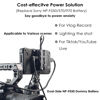 Picture of D-Tap to NP-F550 Dummy Battery,Double-Sided NPF 570/770/970 Battery Coiled Cable with Type-C Port Power 3 Devices Compatible with LED Light, Feelworld,Atomos Ninja/Shinobi Monitor/Transmitter etc