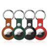 Picture of 4 Pack Airtag Holder, Air Tag Keychain, PU Leather Airtag Case, Air Tagsmate for Luggage, Comes with Ring Metal Snap Keyring for Luggage, Keys, Pets, Kids Bag