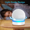 Picture of FUQINTOP Stand for Echo Dot 4th/5th Generation, Table Holder Mount with Light Guide, Enhance Light Effect, Space-Saving Dot 4/5 Accessories with Cable Management, White