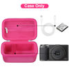 Picture of Canboc Camera Case for Ricoh GR III HDF/GR IIIx/GR III/GR II/GR Digital Camera, Point and Shoot Video Camera Bag, Zipper Mesh Pocket fits USB Cable, Batteries, Rosered