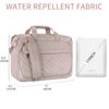 Picture of VANKEAN Laptop Briefcase for Women Fashion, TSA Friendly Expandable 17 Inch Laptop Bag, Waterproof Computer Bag with RFID Pocket, Work Bag for Women Messenger Bag for Business, Light Dusty Pink