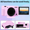Picture of Camera Case for Sony ZV-1, ZV1 Case Silicone Cover Camera Sleeve Body Skin Protective Case with Removable Lens Cap for Sony ZV1 Digital Camera,Light Pink