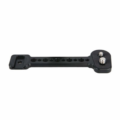 Picture of NICEYRIG Cold Shoe Extension Bracket Multi-Functional for DJI RS 3/3 PRO/RS 2/RSC 2/Ronin S/SC, Tripod and Camera Vlog Vlogging Holder Mount - 392