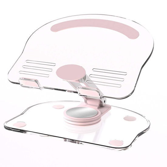 Picture of XIYIASUN 360 Degree Rotating Mobile Tablet Stand, Adjustable Tablet Holder-Adjustable Foldable Desktop Table Holder Stand Base,Multi-Angle, Non-Slip Silicone Base,Portable iPad Stand for Desk