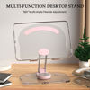 Picture of XIYIASUN 360 Degree Rotating Mobile Tablet Stand, Adjustable Tablet Holder-Adjustable Foldable Desktop Table Holder Stand Base,Multi-Angle, Non-Slip Silicone Base,Portable iPad Stand for Desk