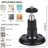 Picture of 1 Pack Adhesive Ring Camera Mount Stick Up Mount Holder Compatible with Outdoor Security Camera, 360° Degree Adjustable Security Mounting Bracket,Camera Not Included (Black, 1 Pack)