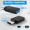 Picture of USB to USB C Adapter 10 Pack, Type A Female to C Male Charger Cable Converter for iPhone 15 14 13 12 Pro Max Plus, Apple Watch Ultra iWatch 9 8 7, MacBook Pro, iPad 10 9,Samsung Galaxy S20-23 and More