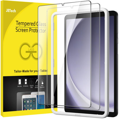 Picture of JETech Screen Protector for Samsung Galaxy Tab A9 8.7-Inch 2023 with Easy Installation Frame, Tempered Glass Film, HD Clear, 2-Pack