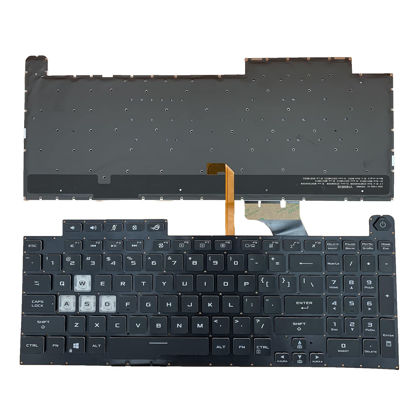 Picture of Siakoocty Laptop Replacement US Layout Colorful Backlight Keyboard for Asus ROG Strix G17 G731 G731G G731GT G731GU G712LU G712LV G712LW G712 0KNR0-6813US00 V185026JS1 0KN1 912KO11