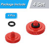 Picture of 4Pack Camear Shutter Button Metal Brass Knurled Soft Shutter Release Button Compatible with Fujifilm Sony Lecia Nikon for Better Balance and Grip (Red)