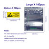 Picture of Antistatic Bags ESD Shielding Bag with Anti-Static Labels for Hard Drive SSD HDD Motherboard Video Card RAM Electronic Devices (100pc ziplock 4 * 6 in)