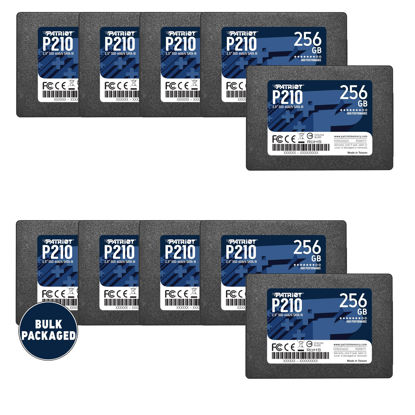 Picture of Patriot Memory P210 SATA 3 256GB SSD 2.5 Inch Internal Solid State Drive Bulk Packaged 10 Pack - P210S256G2510B