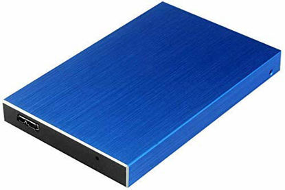 Picture of External Hard Drive 2TB Ultra-Thin Hard Drive USB3.0 Portable Hard Drive 2000GB Compatible PC Notebook Desktop (2TB, A-Blue)