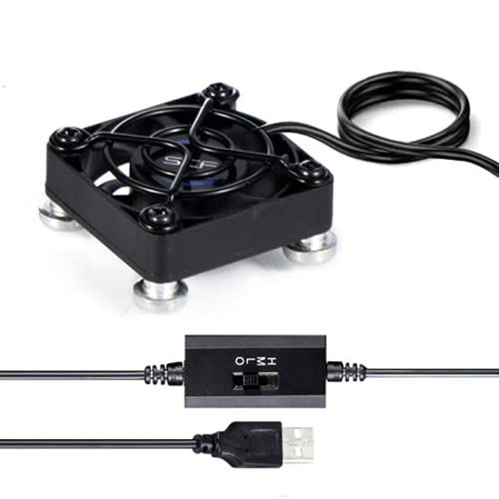 Picture of SCCCF 40mm USB Fan USB Ventilator 5V Cooling Fan Compatible for phone flat VR Gear, Aquarium, Roku, Router, Raspberry Pi, Cosplay, Helmet Receiver DVR Playstation Xbox Computer Cabinet Cooling