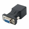 Picture of DB9 RS232 Female Port to RJ45 Female Connector Card DB9 Serial Port Extender to LAN CAT5 CAT6 RJ45 Network Ethernet Cable Adapter
