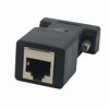 Picture of DB9 RS232 Female Port to RJ45 Female Connector Card DB9 Serial Port Extender to LAN CAT5 CAT6 RJ45 Network Ethernet Cable Adapter