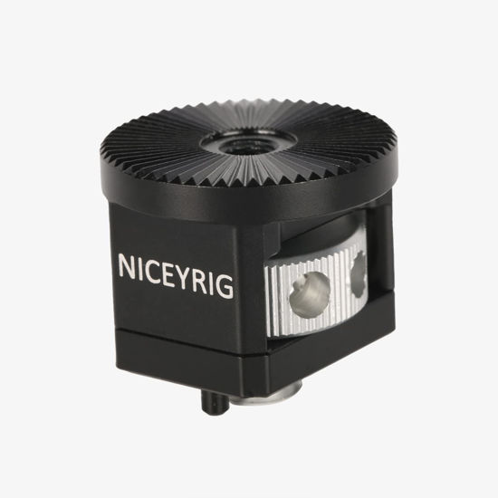 Picture of NICEYRIG M6 Thread Rosette Adapter for ARRI Locating Hole, Compatible with Rosette Mount Wooden Side Handle and 15mm Rod Rail Extension Clamp - 514