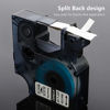 Picture of Aonomi Rhino 18443 18444 18445 9mm 12mm 19mm Label Tapes Replace for DYMO Rhino 3/8" 1/2" 3/4" Permanent Vinyl Tape Compatible with DYMO Rhino 4200 5200 5000 6000+ Label Maker, Black on White,3-Pack