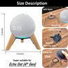 Picture of Counlisha Real Wood Stand for Echo Dots(4th Gen),(5th gen) Speaker,Wooden Mount Accessories Anti-Slip Holder Tripod for Echo Dot (Newest Model) 2024,(White Oak)