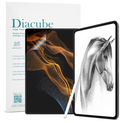 Picture of Diacube [1+1 Pack Galaxy Tab S10 Ultra 14.6, Paperfeel Screen Protector 1pc + Anti Glare Protector 1pc, Matte Anti Glare Anti Fingerprint Film with Blue Light Cut Filter, Compatible with S Pen