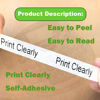 Picture of 5-Pack Compatible with Dymo Letratag Refills 91200 91330 10697 S0721510 Label Maker Tape White Paper 12mm x 4m 1/2" x 13', Work with Dymo Letra Tag LT-100H LT-100T Plus 200B QX50 XR XM 2000