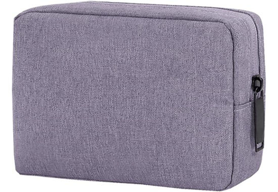 Picture of CAAORDKSO Small Cable Organizer Bag, Charger Organizer Case Pouch Travel Bag, Waterproof Electronics Accessories Case for USB, Cable, Cord, Charger, Phone, Power Bank, Earphone (Small-Purple)