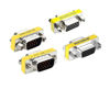 Picture of LuoQiuFa 4 pcs VGA SVGA HD15 Male-to-Male/Female to Female Mini Gender Converter Coupler Cable AdapterConnector