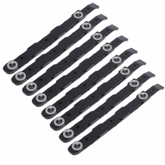 Picture of Eshylala 8 Pack Chassis Hard Drive Mounting Plastic Rails,Black