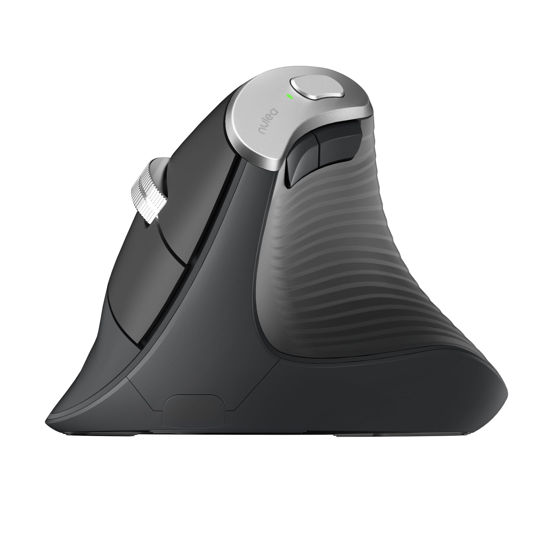 Picture of Nulea M510 Vertical Mouse Wireless, Ergonomic Mouse for Comfy Tracking, 3 Adjustable DPI (800-1200-1600), 2.4G Wireless Vertical Mouse with 6 Buttons, Compatible with Windows, Mac OS, Laptop, PC, Grey