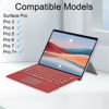 Picture of mobee Type Cover for Microsoft Surface Pro 7+/ Pro 7 / Pro 6 / Pro 5 / Pro 4 / Pro 3, Bluetooch Type Keyboard with Multi-Touch Trackpad, Ultra Silm (Red with Backlit)