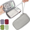 Picture of CAAORDKSO Cord Organizer Travel Cable Organizer Bag Tech Electronic Organizer Travel Case, Waterproof Electronic Accessories Pouch Bag for Cable, Cord, Charger, Phone, Power Bank, Earphone(Light Grey)