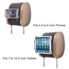 Picture of WANPOOL Car Headrest Mount Holder with Angle Adjuster for 7-10.5 Inch Tablets and 4.5-6 Inch Phones