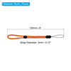 Picture of PATIKIL 200mm 8 Inch Hand Wrist Strap Lanyards, 20 Pcs Nylon Adjustable Wristlet String Cord for Cellphone Flashlight USB Key Chain Camera Bottom, Orange