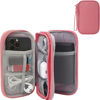 Picture of CAAORDKSO Travel Electronics Organizer, Waterproof Cable Organizer Bag, Electronic Accessories Storage Case Electronic Pouch for Cable, Cord, Charger, Phone, Power Bank, Earphone (Dark Pink, Medium)