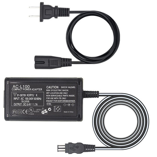 Picture of AC Adapter Charger Compatible with Sony Handycam DCR-TRV33 DCR-TRV210 TRV230 DCR-TRV250 DCR-TRV280 DCR-TRV330 DCR-TRV340 DCR-TRV350 DCR-TRV460 DCR-TRV480 DCR-TRV510 DCR-TRV530 DCR-TRV520 Camcorder