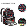 Picture of Gatycallaty Large Backpack Purse for Women - 10.6"L x 7.6"W x 16.4"H, 20L Capacity, 2 Compartments and 12 Pockets, Holds up to 15.6" Laptop